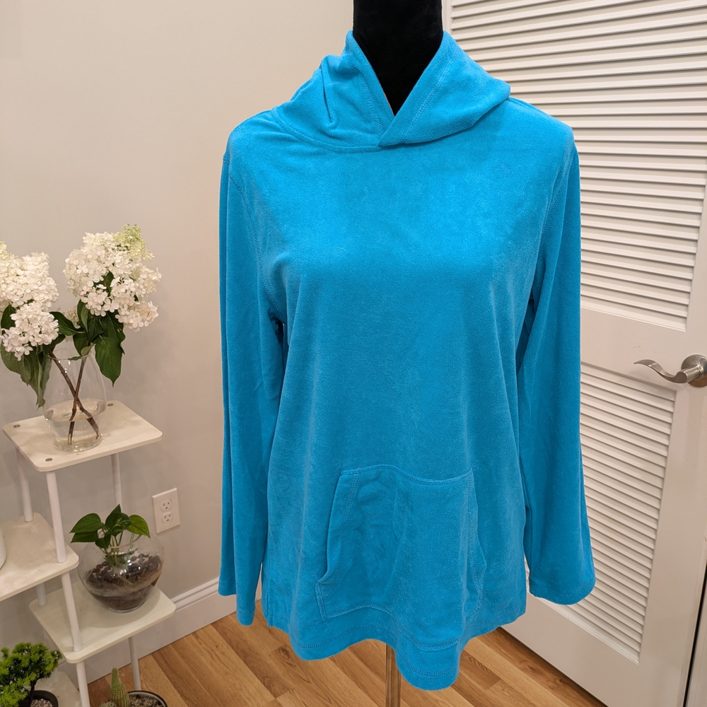 The Company Store Blue Women's Hoodie Sweater Size L